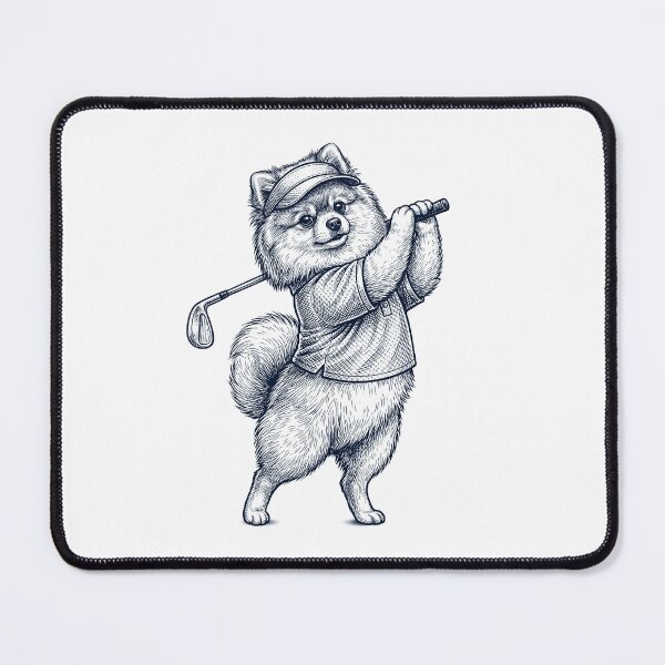Item preview, Vintage Pomeranian Playing Golf Golfer Dog Lover designed and sold by TerryConnells.