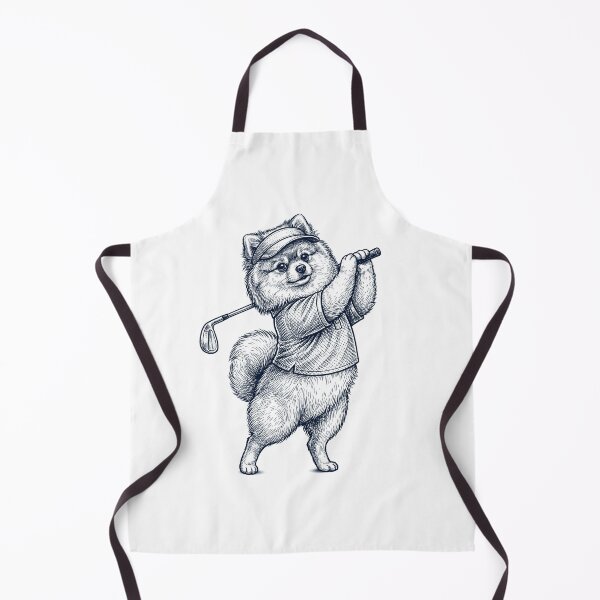Item preview, Vintage Pomeranian Playing Golf Golfer Dog Lover designed and sold by TerryConnells.