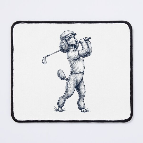 Item preview, Vintage Poodle Playing Golf Golfer Dog Lover designed and sold by TerryConnells.