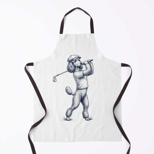 Item preview, Vintage Poodle Playing Golf Golfer Dog Lover designed and sold by TerryConnells.