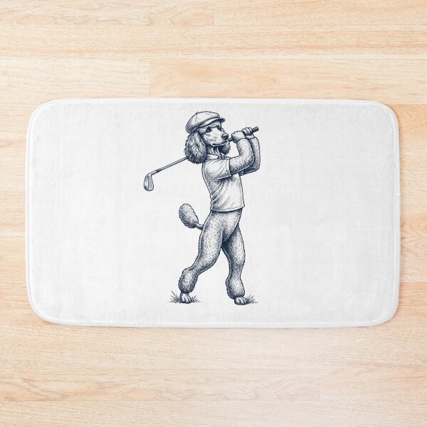Item preview, Vintage Poodle Playing Golf Golfer Dog Lover designed and sold by TerryConnells.