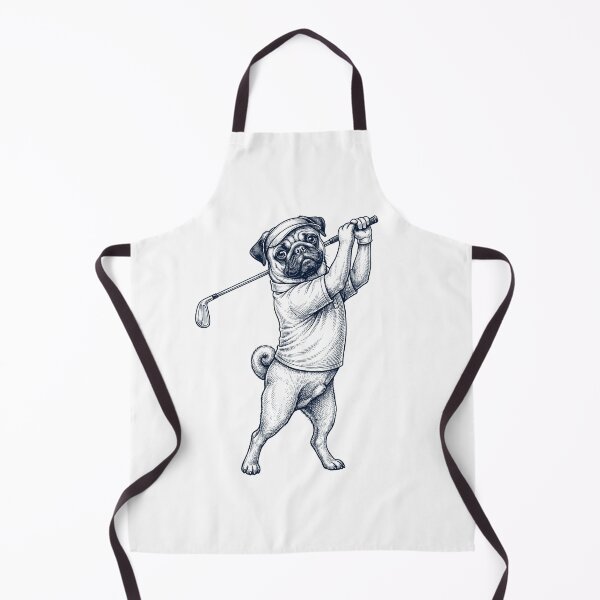 Item preview, Vintage Pug Playing Golf Golfer Dog Lover designed and sold by TerryConnells.