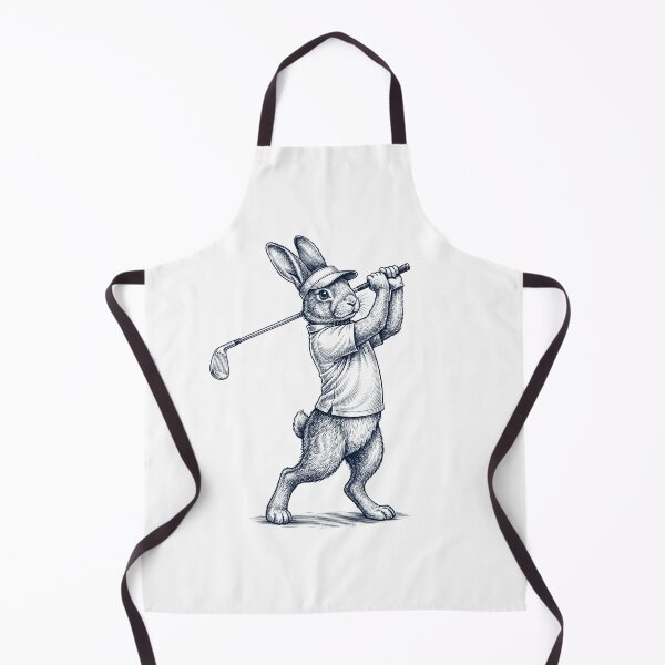 Item preview, Vintage Rabbit Playing Golf Golfer Animal Lover designed and sold by TerryConnells.