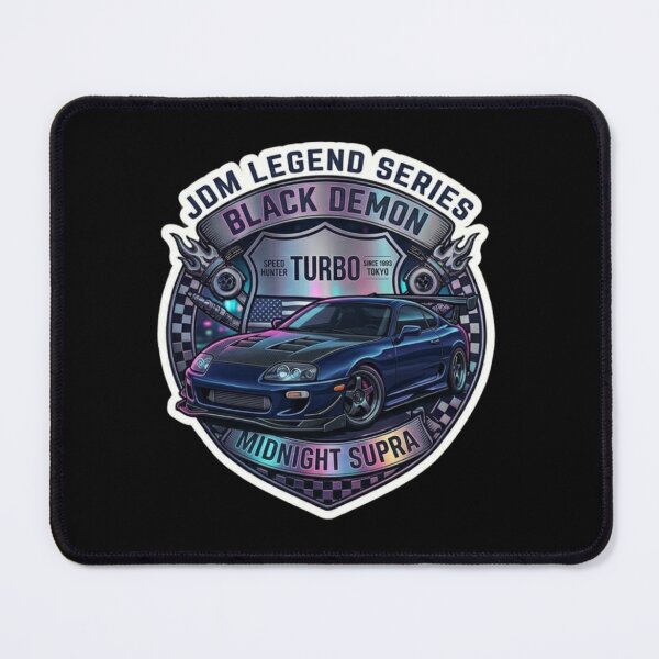 Item preview, JDM Legend Midnight Supra Neon Turbo Sticker designed and sold by K-Vibe Design Studio.