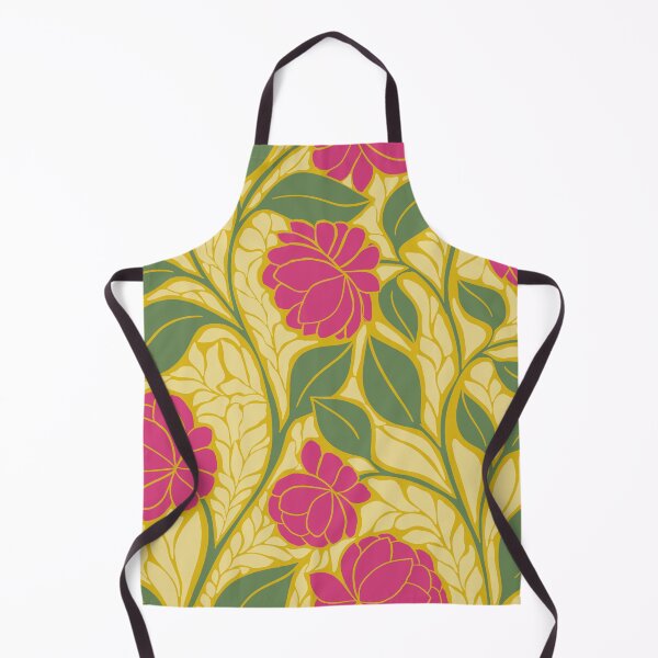 Item preview, XL - large Bold Magenta Peony Floral Art Nouveau Botanical Pattern designed and sold by DColourMuse.
