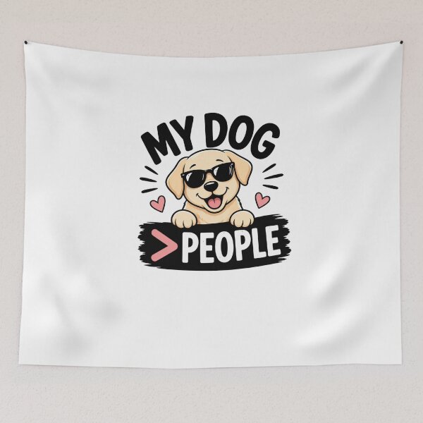 Item preview, My Dog Is Better Than People Funny Dog Lover Shirt Cute Puppy Design designed and sold by Beatka1.