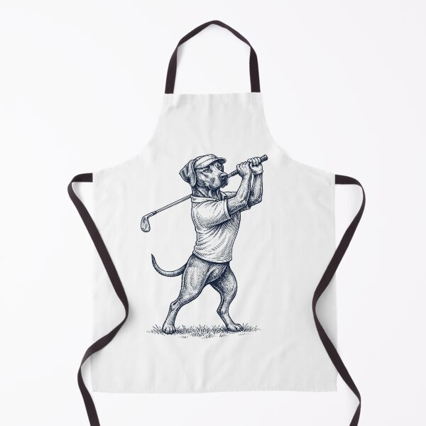 Item preview, Vintage Rhodesian Ridgeback Playing Golf Golfer Dog Lover designed and sold by TerryConnells.