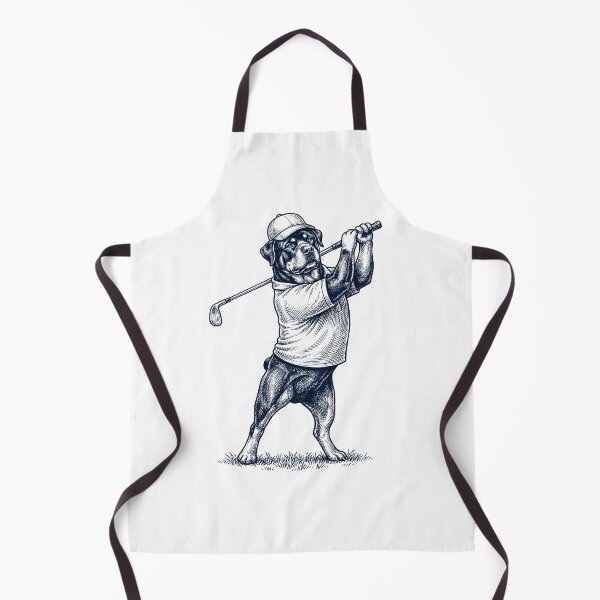 Item preview, Vintage Rottweiler Playing Golf Golfer Dog Lover designed and sold by TerryConnells.