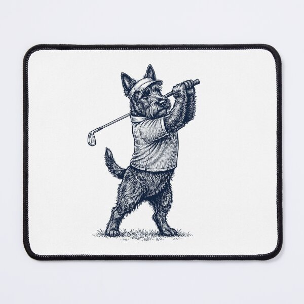 Item preview, Vintage Scottish Terrier Playing Golf Golfer Dog Lover designed and sold by TerryConnells.