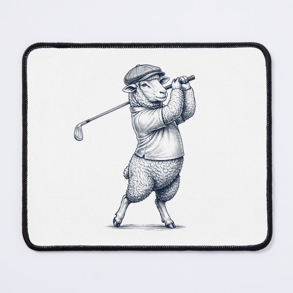 Item preview, Vintage Sheep Playing Golf Golfer Animal Lover designed and sold by TerryConnells.