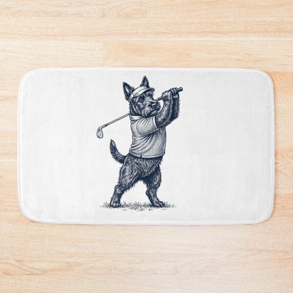 Item preview, Vintage Scottish Terrier Playing Golf Golfer Dog Lover designed and sold by TerryConnells.