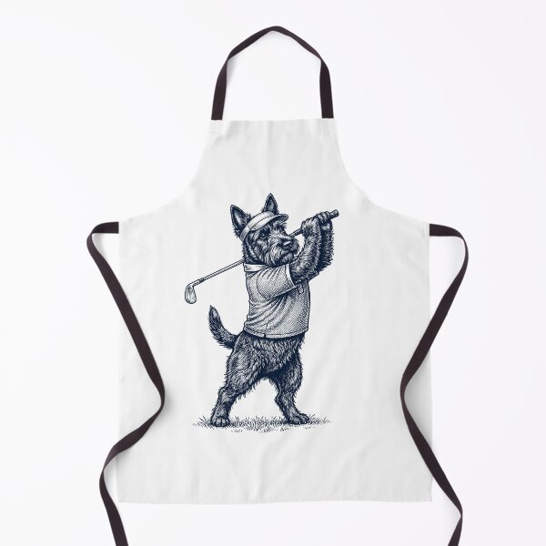 Item preview, Vintage Scottish Terrier Playing Golf Golfer Dog Lover designed and sold by TerryConnells.