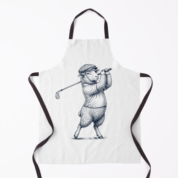Item preview, Vintage Sheep Playing Golf Golfer Animal Lover designed and sold by TerryConnells.