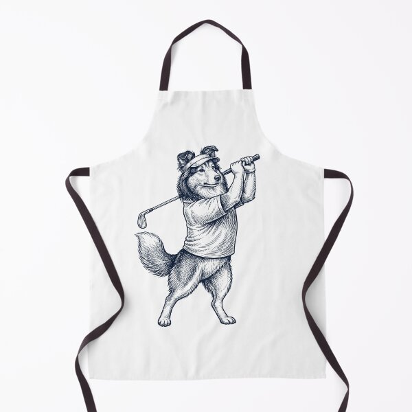 Item preview, Vintage Shetland Sheepdog Playing Golf Golfer Dog Lover designed and sold by TerryConnells.