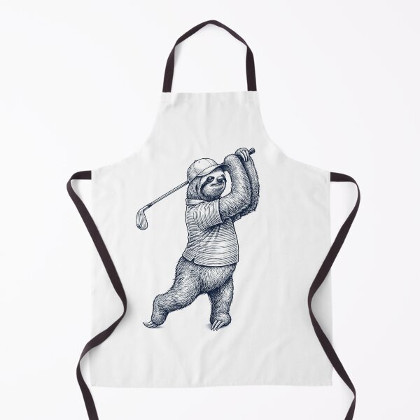 Item preview, Vintage Sloth Playing Golf Golfer Animal Lover designed and sold by TerryConnells.