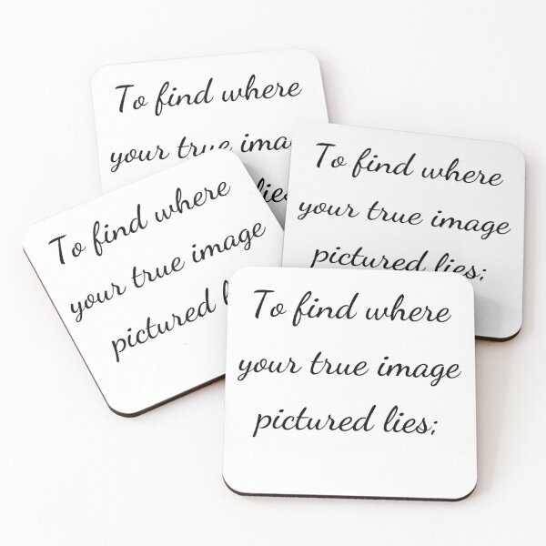 Item preview, "To find where your true image pictured lies;" - handwriting black designed and sold by ariksworld.