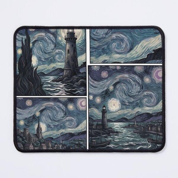 Item preview, 1888 Night Harbor - Claude Monet Impressionist Aesthetic Art designed and sold by RumiRogue.