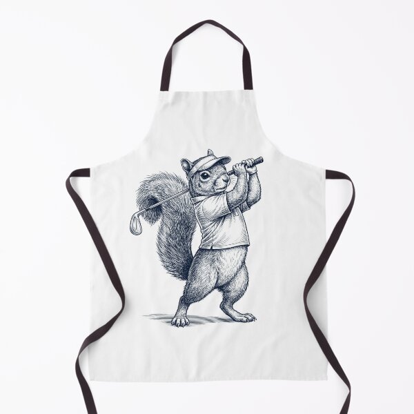Item preview, Vintage Squirrel Playing Golf Golfer Animal Lover designed and sold by TerryConnells.