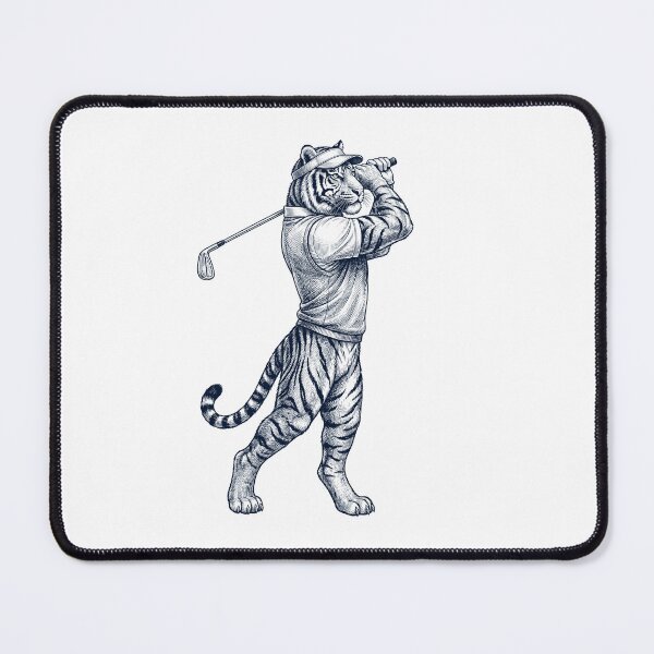 Item preview, Vintage Tiger Playing Golf Golfer Animal Lover designed and sold by TerryConnells.