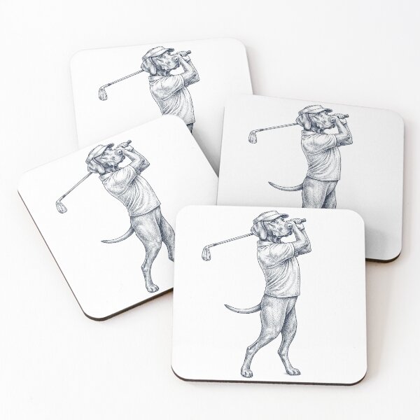 Item preview, Vintage Vizsla Playing Golf Golfer Dog Lover designed and sold by TerryConnells.