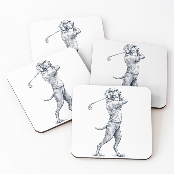 Item preview, Vintage Weimaraner Playing Golf Golfer Dog Lover designed and sold by TerryConnells.