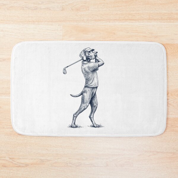 Item preview, Vintage Weimaraner Playing Golf Golfer Dog Lover designed and sold by TerryConnells.