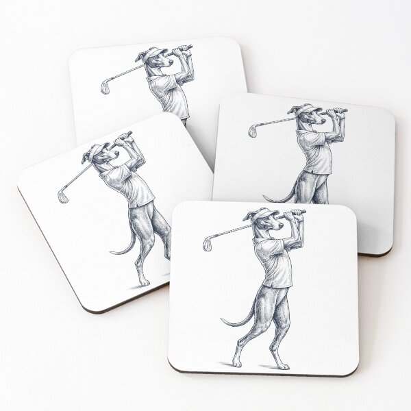 Item preview, Vintage Whippet Playing Golf Golfer Dog Lover designed and sold by TerryConnells.