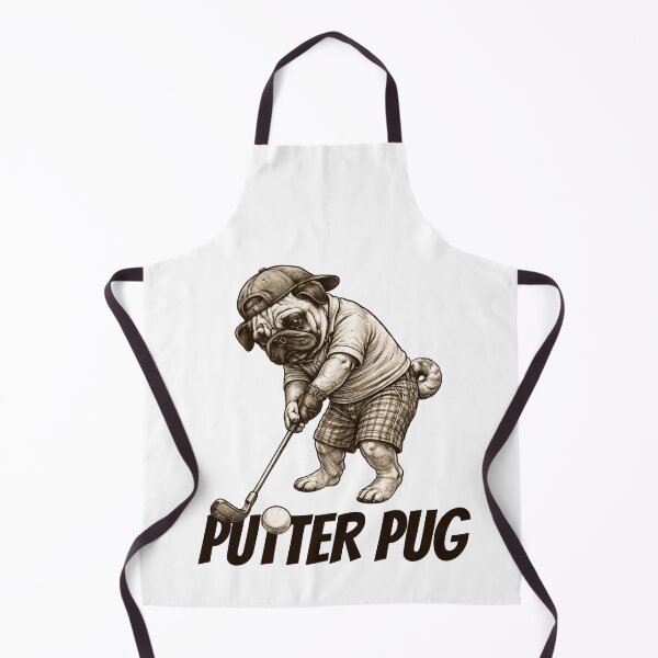 Item preview, Putter Pug Funny Dog Golf Player designed and sold by TrueArtsStore.
