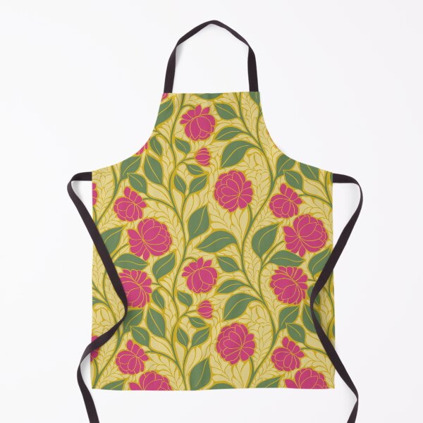 Item preview, Large Bold Magenta Peony Floral Art Nouveau Botanical Pattern designed and sold by DColourMuse.