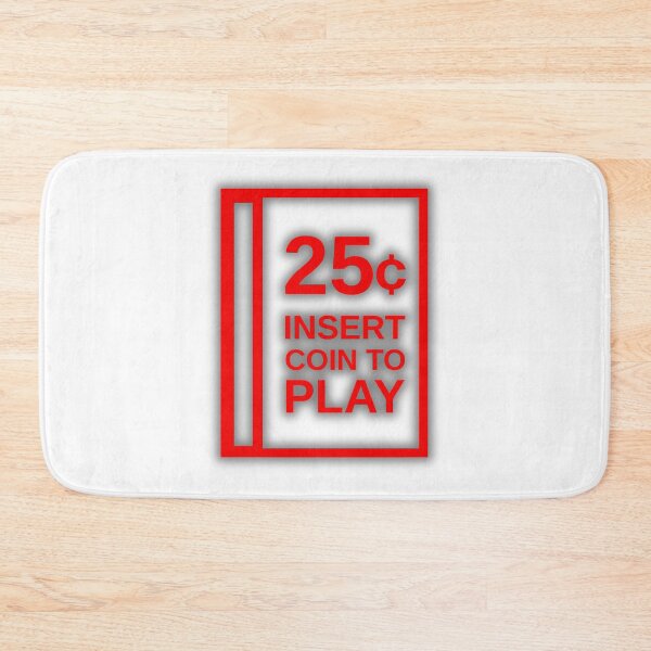 Item preview, INSERT 25¢ Quarter Coin to PLAY Old School Arcade Video Game Pinball 70s 80s 90s Gamer designed and sold by Space Ghettos.