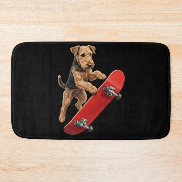 Item preview, Airedale Terrier Skateboarding Skate Dog Dad Lover designed and sold by TerryConnells.
