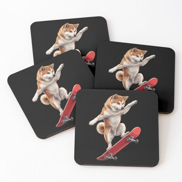 Item preview, Akita Skateboarding Skate Dog Dad Lover designed and sold by TerryConnells.