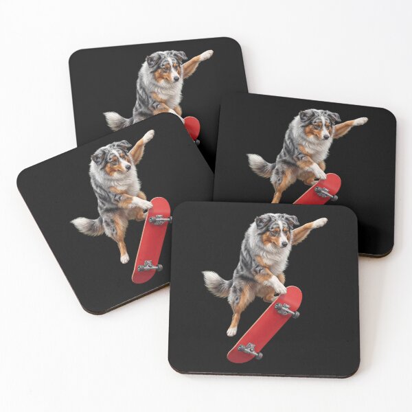 Item preview, Australian Shepherd Skateboarding Skate Dog Dad Lover designed and sold by TerryConnells.