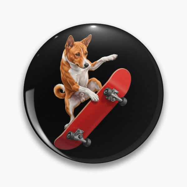Item preview, Basenji Skateboarding Skate Dog Dad Lover designed and sold by TerryConnells.