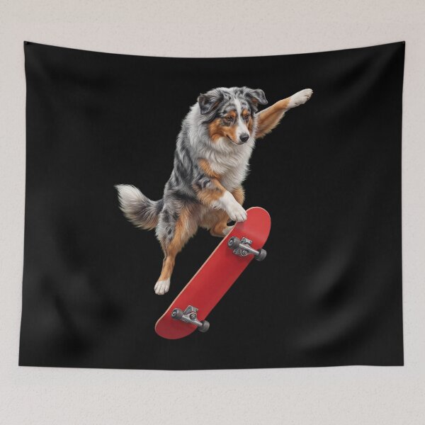 Item preview, Australian Shepherd Skateboarding Skate Dog Dad Lover designed and sold by TerryConnells.