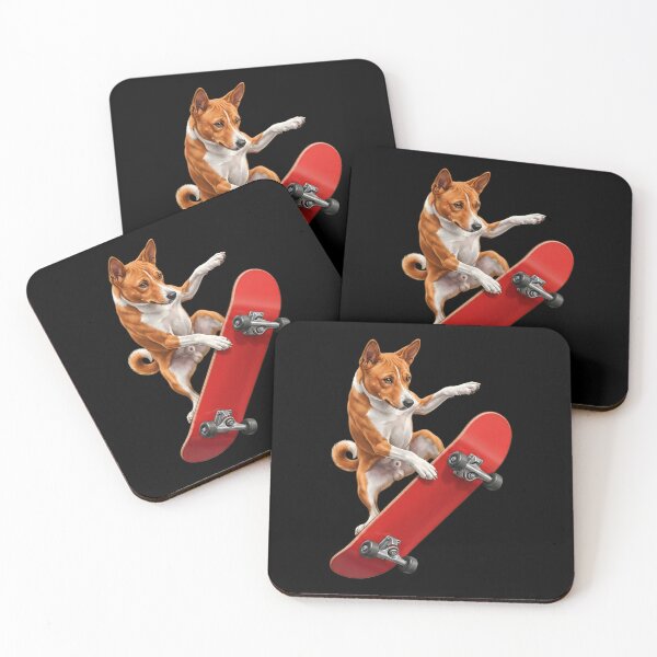 Item preview, Basenji Skateboarding Skate Dog Dad Lover designed and sold by TerryConnells.