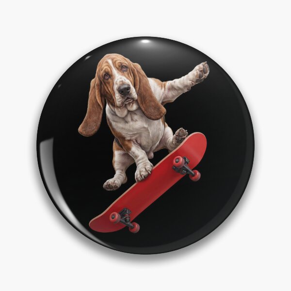 Item preview, Basset Hound Skateboarding Skate Dog Dad Lover designed and sold by TerryConnells.