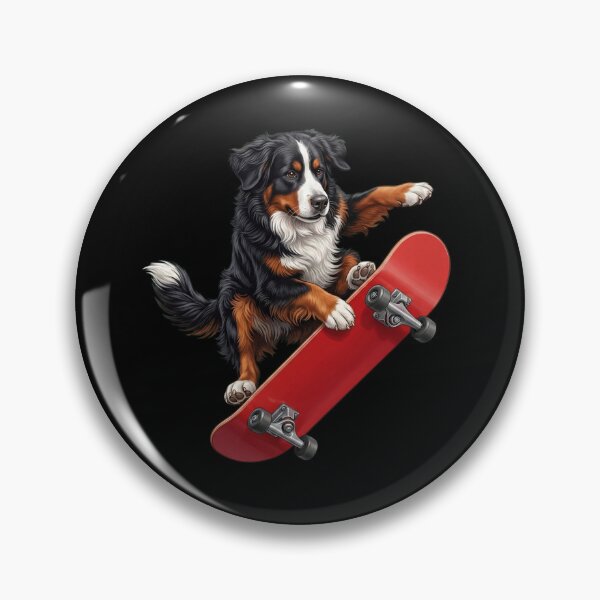 Item preview, Bernese Mountain Dog Skateboarding Skate Dog Dad Lover designed and sold by TerryConnells.
