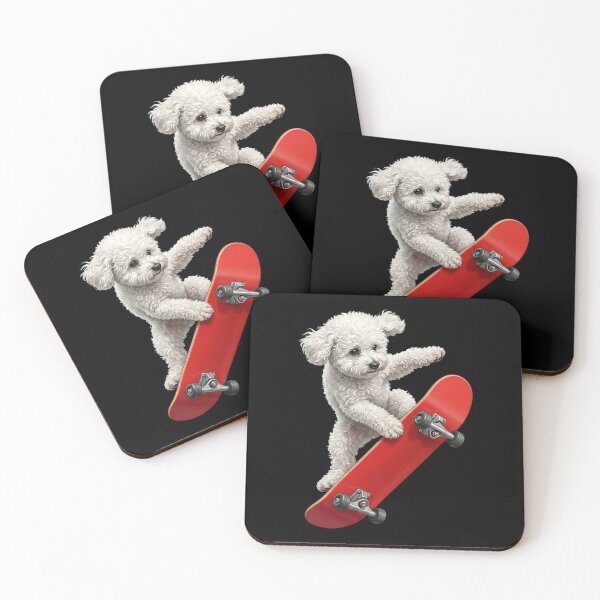 Item preview, Bichon Frise Skateboarding Skate Dog Dad Lover designed and sold by TerryConnells.