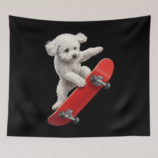 Item preview, Bichon Frise Skateboarding Skate Dog Dad Lover designed and sold by TerryConnells.