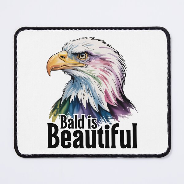 Item preview, Bald Is Beautiful - Bald Eagle Funny Patriotic Bird Pun USA Design designed and sold by ArcticFoxStudio.