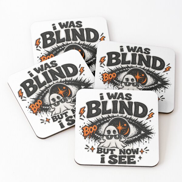 Item preview, I Was Blind But Now I See Ghost Design | Funny Spooky Streetwear Halloween Graphic designed and sold by SPfashon.