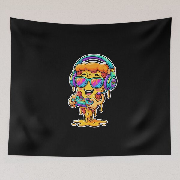 Item preview, Pizza Gamer Video Games Pizza Play designed and sold by dudelinart.