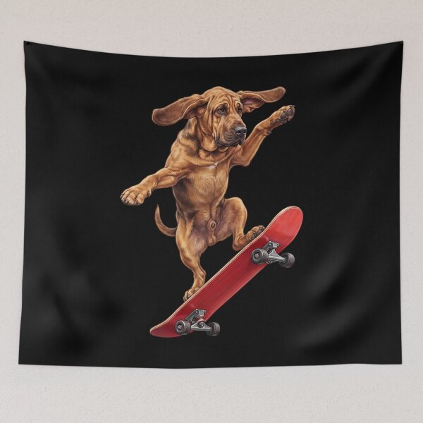 Item preview, Bloodhound Skateboarding Skate Dog Dad Lover designed and sold by TerryConnells.