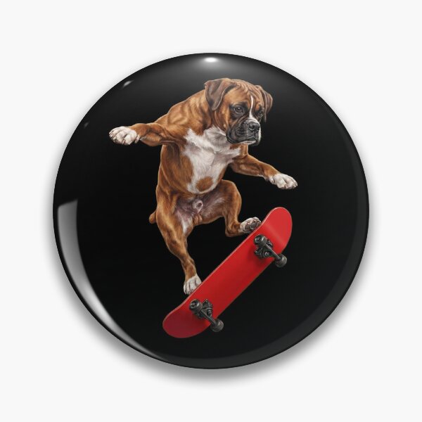 Item preview, Boxer Dog Skateboarding Skate Dog Dad Lover designed and sold by TerryConnells.