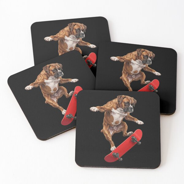 Item preview, Boxer Dog Skateboarding Skate Dog Dad Lover designed and sold by TerryConnells.
