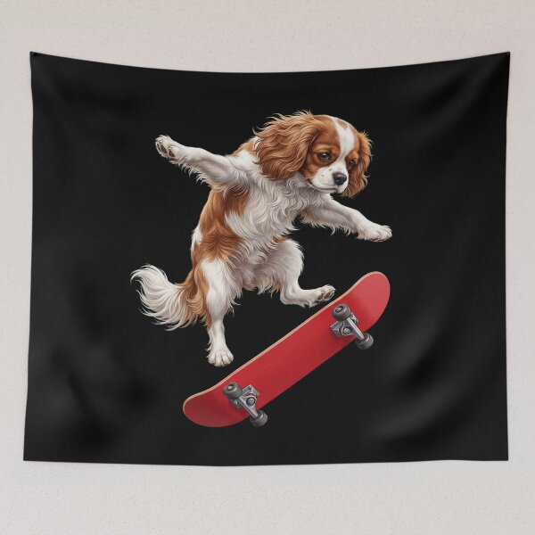 Item preview, Cavalier King Charles Spaniel Skateboarding Skate Dog Dad Lover designed and sold by TerryConnells.