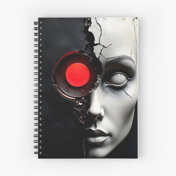 Item preview, Synthetic Gaze – Broken Android Portrait designed and sold by Huskyyy Designs.