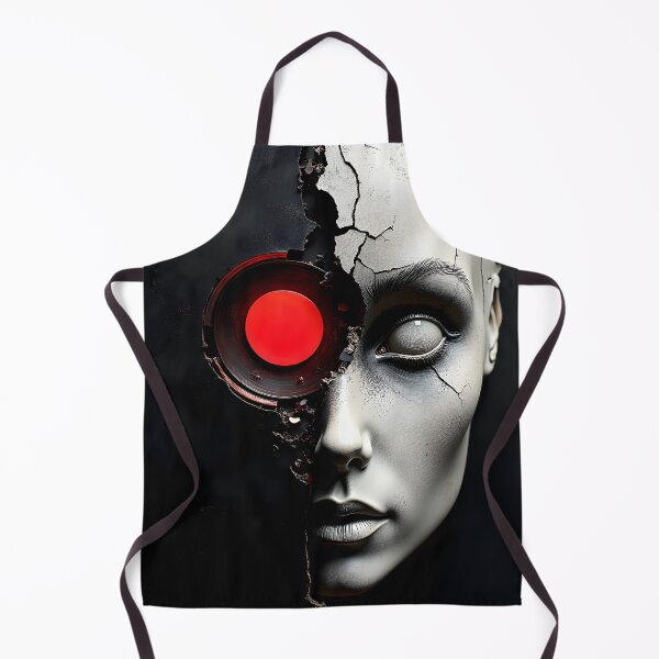 Item preview, Synthetic Gaze – Broken Android Portrait designed and sold by Huskyyy Designs.