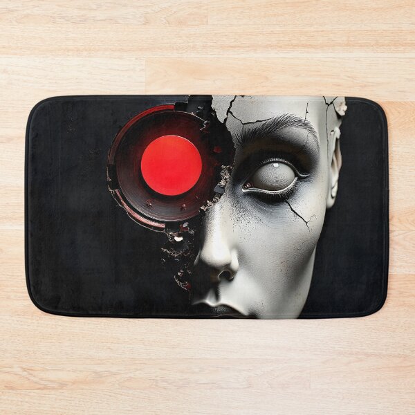 Item preview, Synthetic Gaze – Broken Android Portrait designed and sold by Huskyyy Designs.
